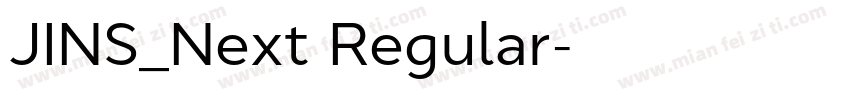 JINS_Next Regular字体转换